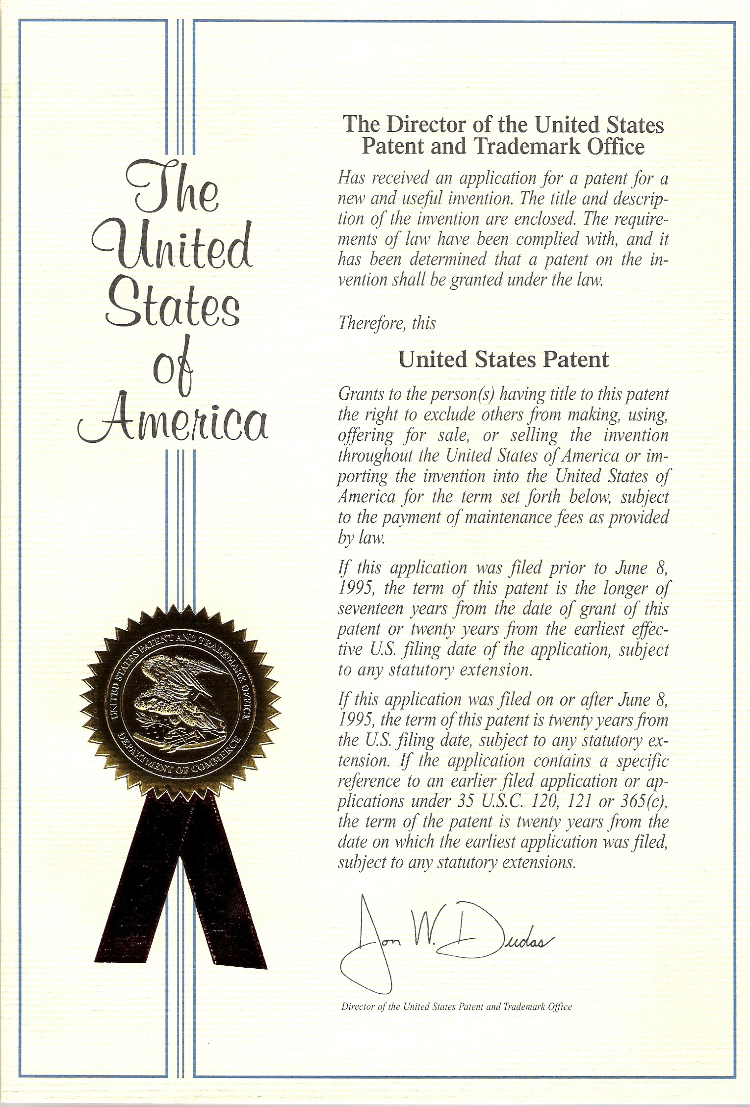 Actual Patent Photo